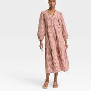 Long Sleeve Tiered Dress